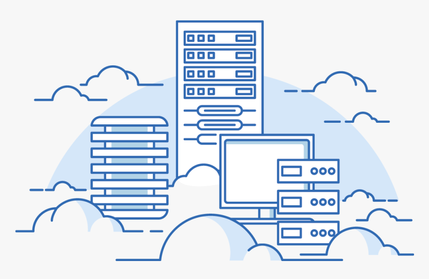 Cloud-server - Cloud Hosting Server Png, Transparent Png, Free Download