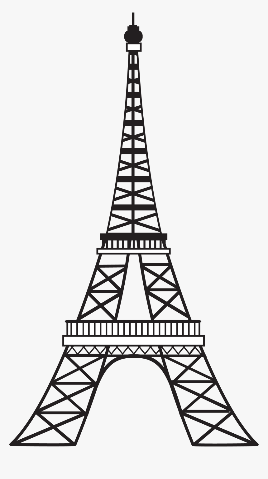Transparent Tumblr Png Images - Simple Eiffel Tower Outline, Png Download, Free Download