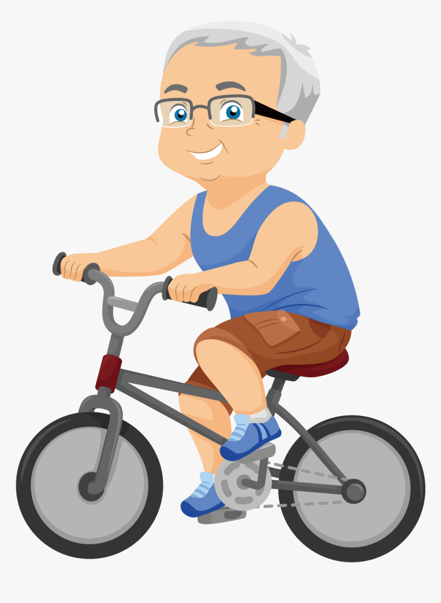 Clip Art Boy Riding Bike Clipart - Cartoon Of Guy Riding Bike, HD Png Download, Free Download