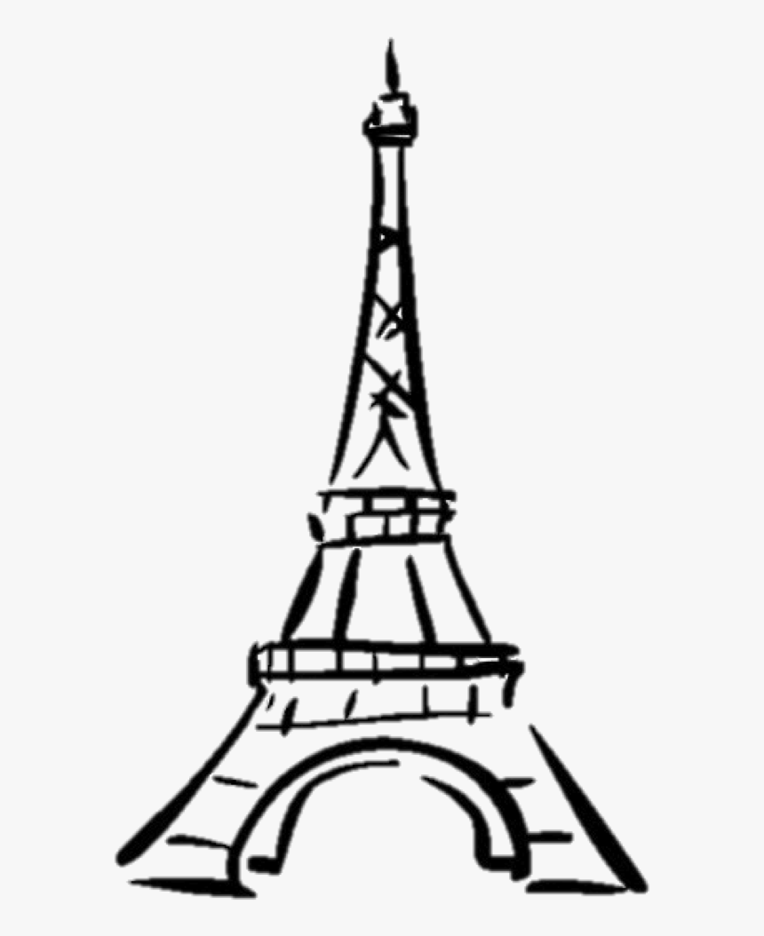 Eiffel Tower Drawing Clip Art - Eiffel Tower Cartoon, HD Png Download, Free Download