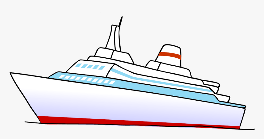 - Easy Drawing Of Ship - Boat Drawing Free Clip Art, HD Png Download, Free Download