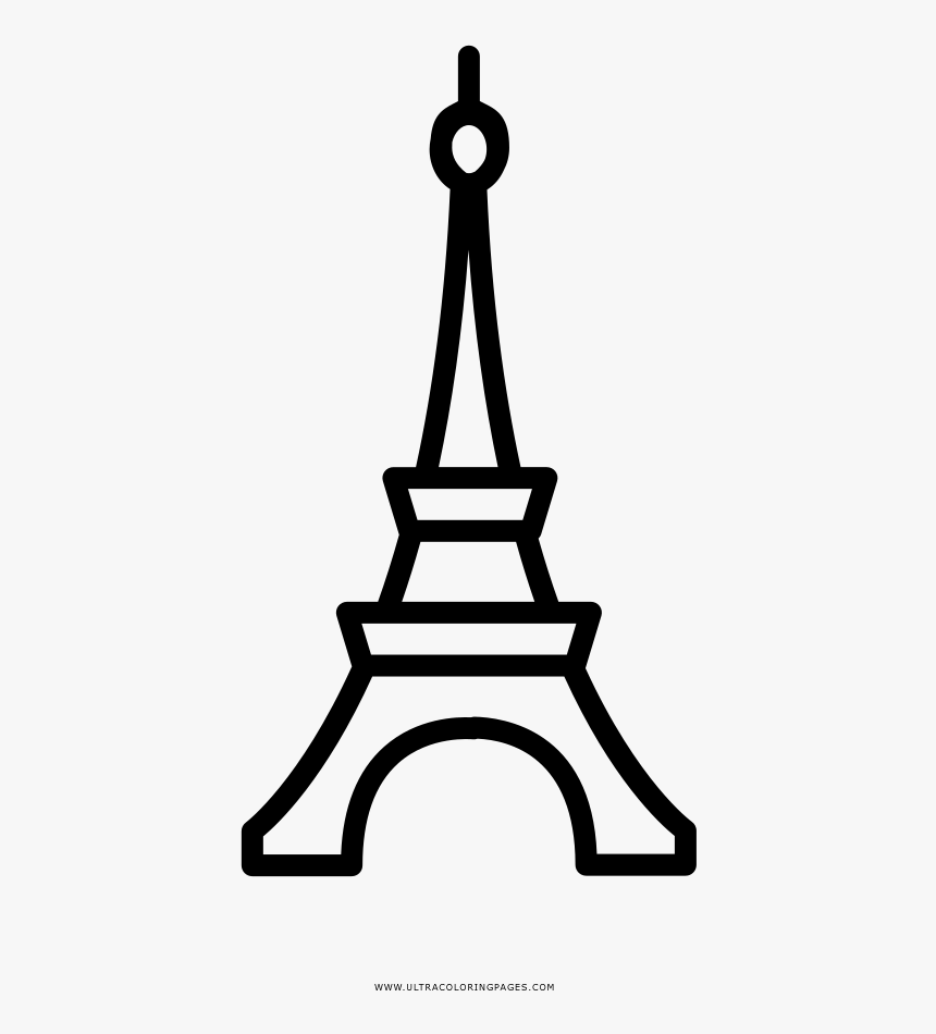Transparent Eiffel Tower Clipart No Background - Torre Eiffel Dibujo, HD Png Download, Free Download