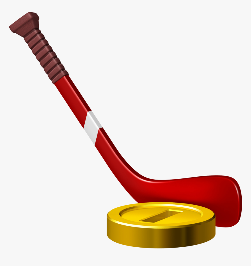 Hockey Stick And Puck Png - Mario Sports Mix Hockey Puck, Transparent Png, Free Download