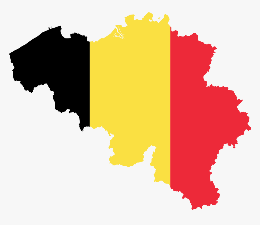 Belgium Flag Map, HD Png Download, Free Download