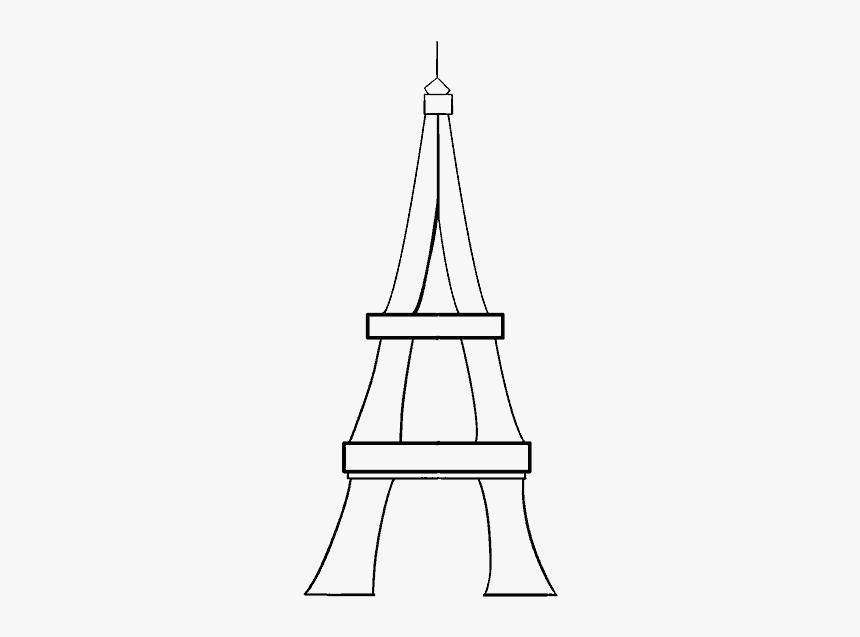 How To Draw Eiffel Tower - Drawing, HD Png Download, Free Download