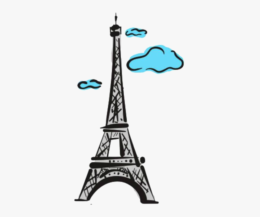 Simple Eiffel Tower Clipart Png - Rectangle Circle