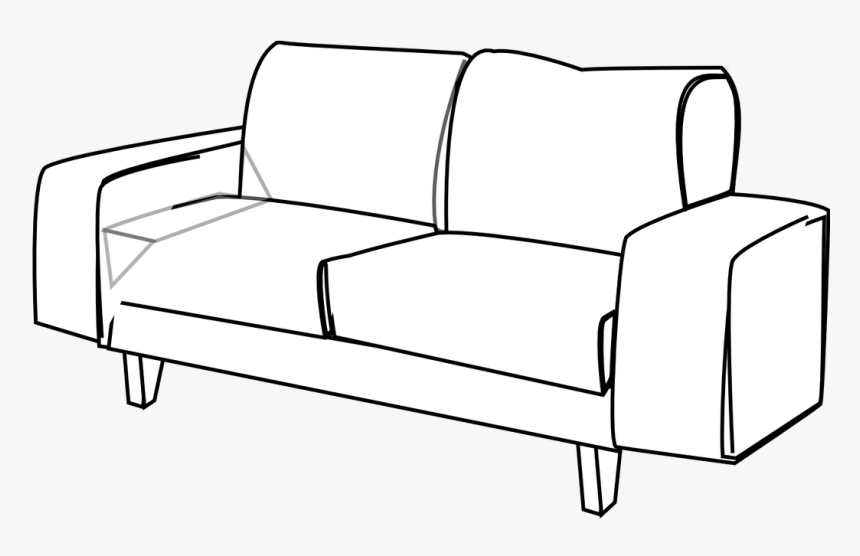 Transparent Black Couch Png - Clip Art, Png Download, Free Download