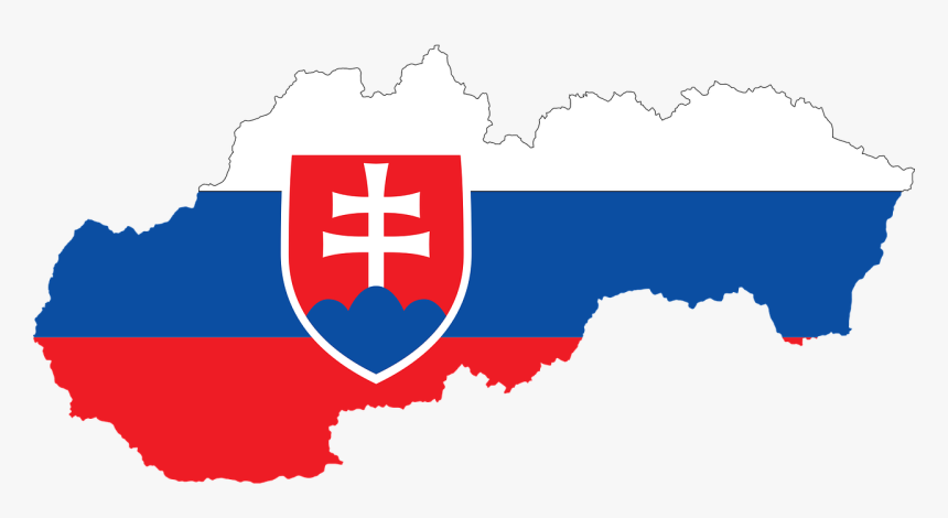 Slovakia Flag Map, HD Png Download, Free Download