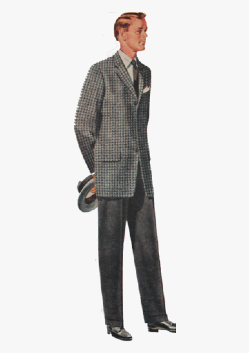 Mens Grey 50s Attire, HD Png Download, Free Download