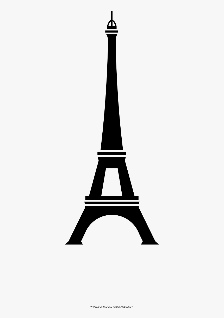 Coloring Pages Eiffel Tower Coloring Page Ultra Pages - Steeple, HD Png Download, Free Download