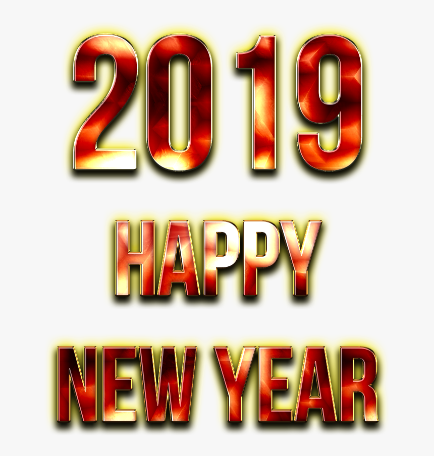 2019 Happy New Year Png Free Image - Graphic Design, Transparent Png, Free Download