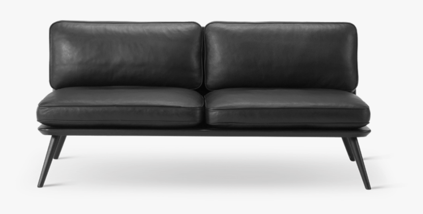 Siglo Moderno Sc 1712 V1 Leather88 Blacklacqueredoak - Couch, HD Png Download, Free Download