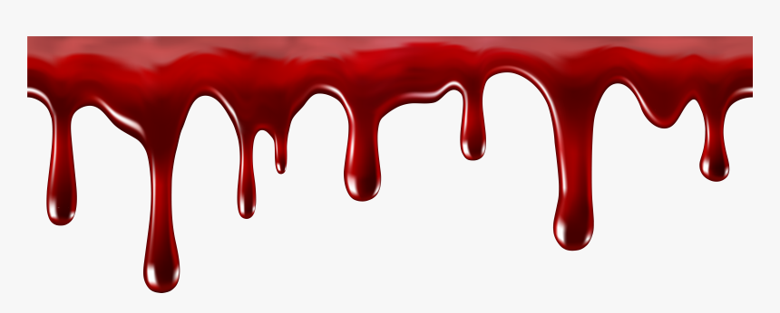 Dripping Blood Clipart - Dripping Blood Border Transparent, HD Png Download, Free Download