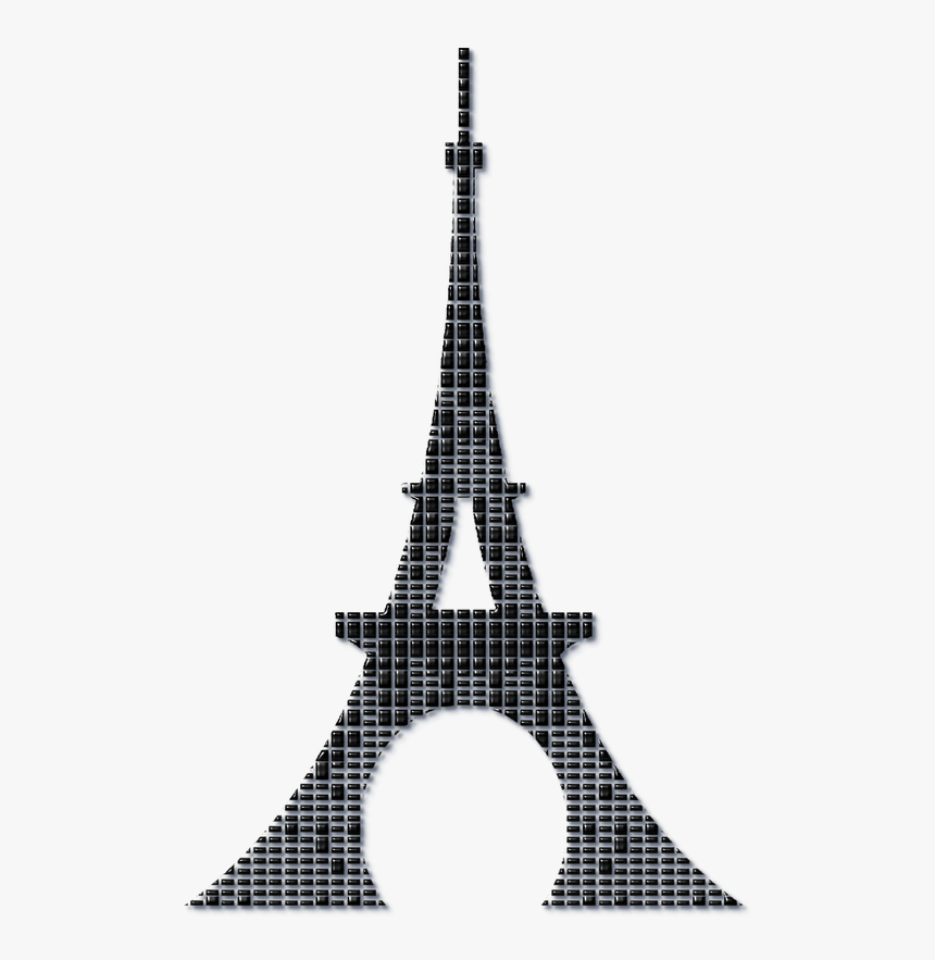 Grey Clipart Eiffel Tower - Torre Eiffel Fundo Transparente, HD Png Download, Free Download