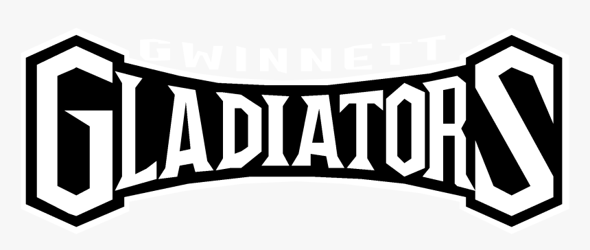 Gwinnett Gladiators Logo Black And White - Atlanta Gladiators, HD Png Download, Free Download