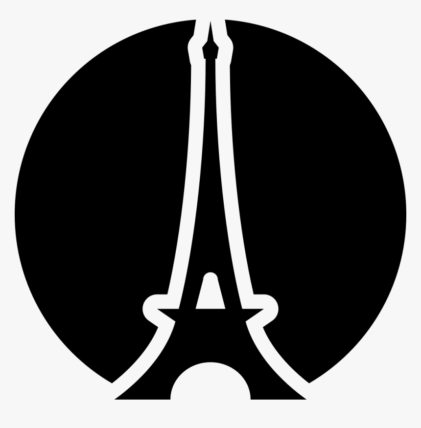 Eiffel Tower In A Circle - Eiffel Tower Circle, HD Png Download, Free Download