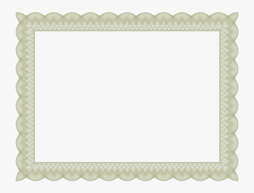 Blue Certificate Border Png, Transparent Png, Free Download