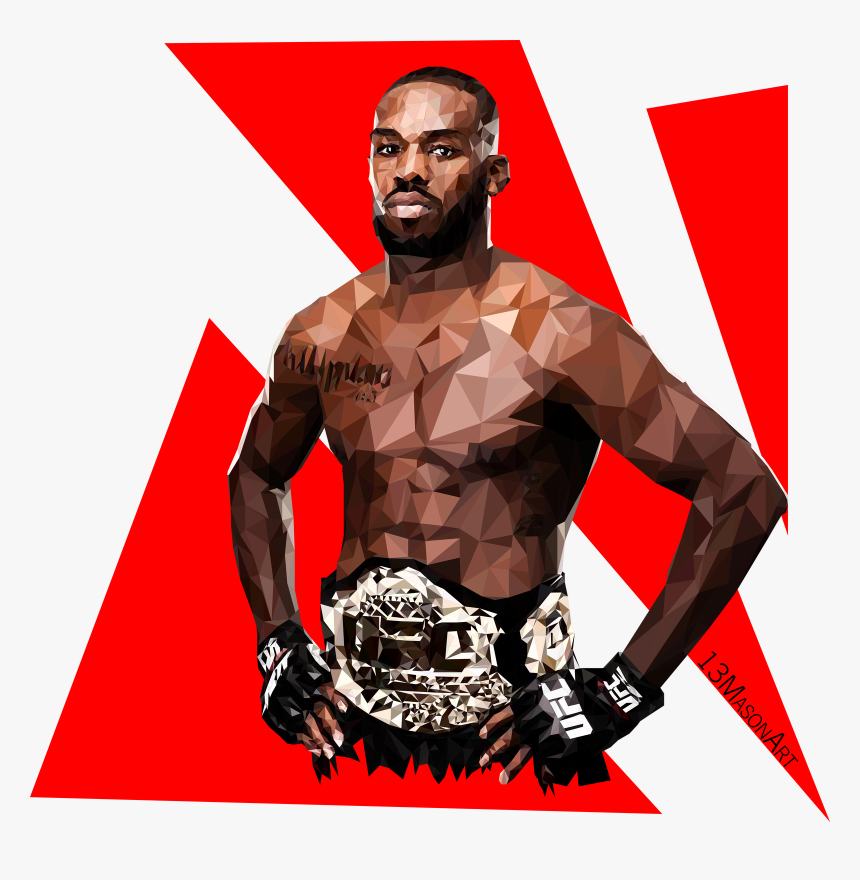 Полигональный Портрет Jon Jones By 13mason - Poster, HD Png Download, Free Download