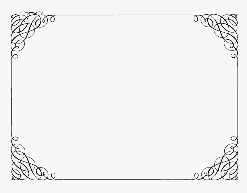 Certificate Border Black And White, HD Png Download, Free Download