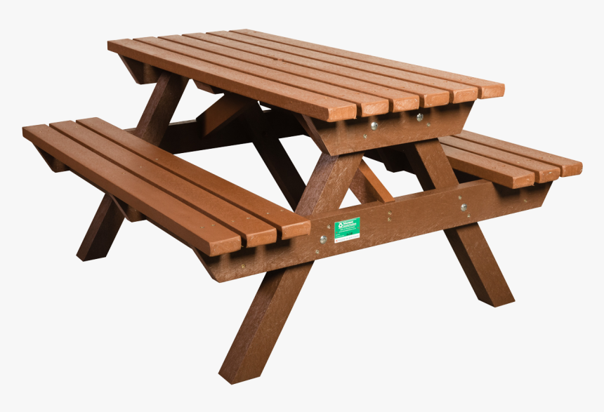 Picnic Table Png - Recycled Plastic Benches Png, Transparent Png, Free Download