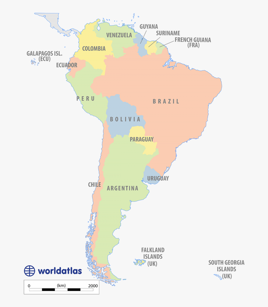 South america карта