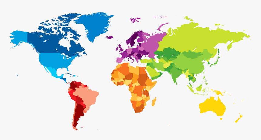 World Map Png - Map Of The World Unlabelled, Transparent Png, Free Download