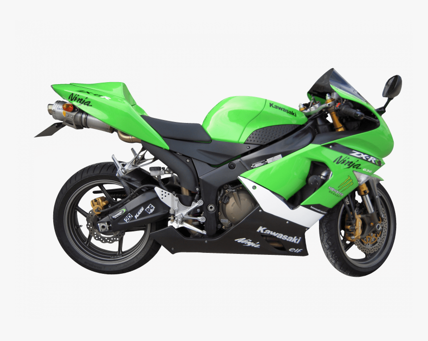 Green Kawasaki Motorcycle, HD Png Download, Free Download