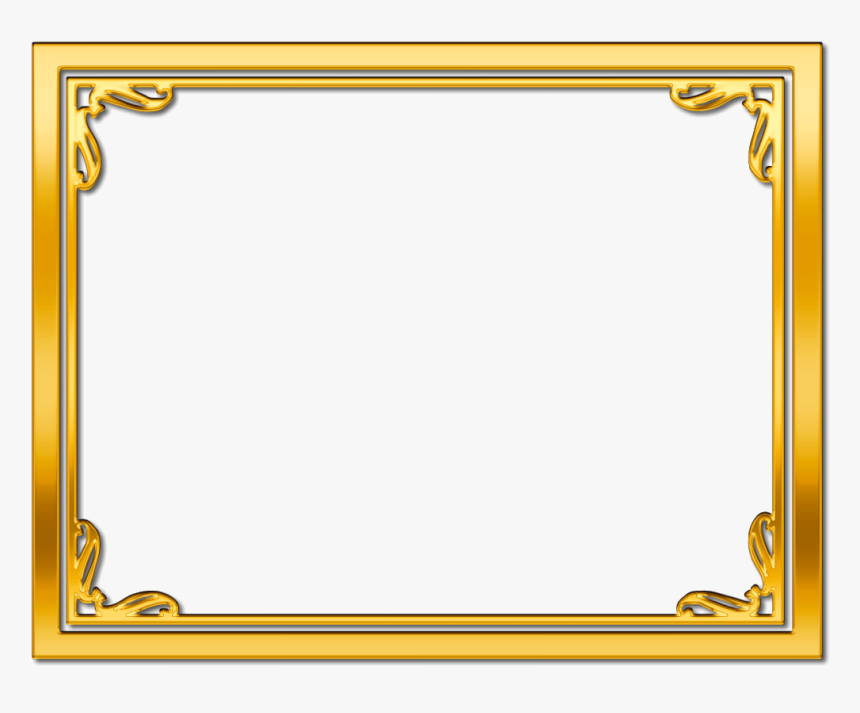 Certificate Frame Png - Golden Frame Png, Transparent Png, Free Download