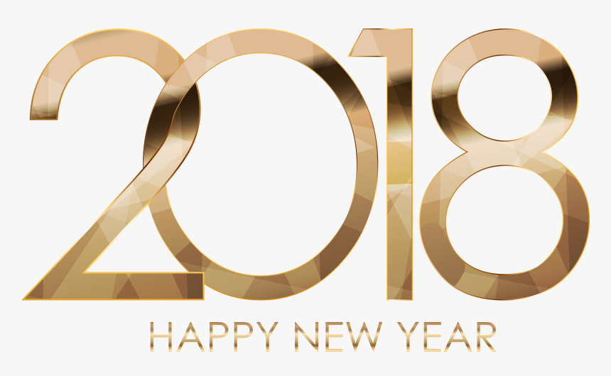 2018 Happy New Year Gold Png Download - Happy New Year Chick Fil, Transparent Png, Free Download