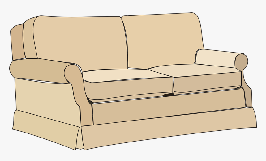 Sofa, Couch, Furniture, Home, Room, Interior, House - Clipart Couch, HD Png Download, Free Download