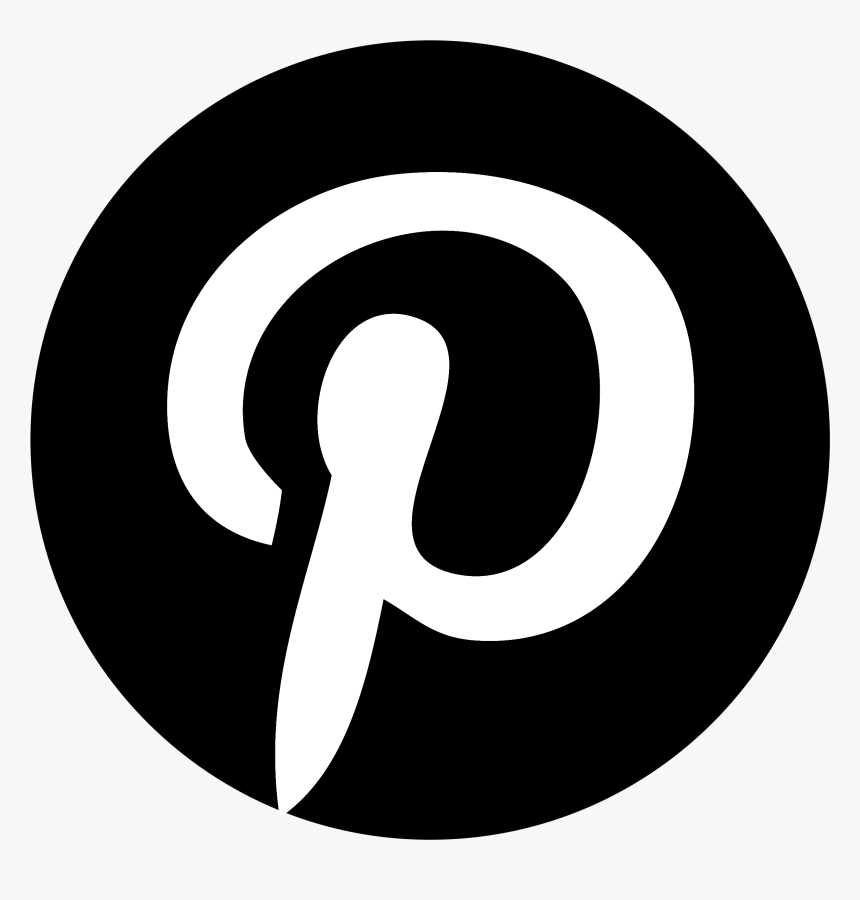 Black Pinterest Logo Transparent Hd Png Download Kindpng