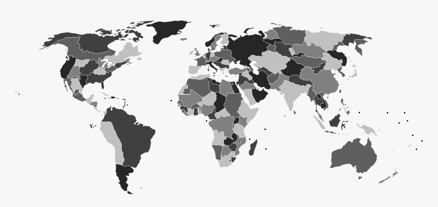 World Map Png Image - World's Major Commodity Exchanges, Transparent Png, Free Download