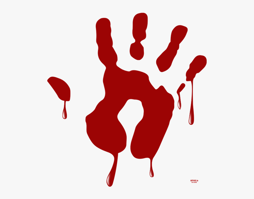 Кровь Png, Отпечаток Ладони, Png Blood, Png Blut, Sang - Hand Print, Transparent Png, Free Download