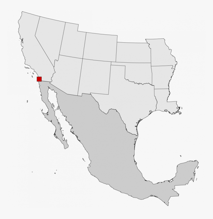 Maps This What The Mexico Border Looks Like United - Rio Grande Cichlid Range, HD Png Download, Free Download