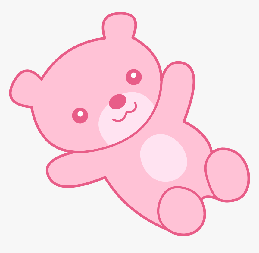 Cute Pink Teddy Bear Png Image Clipart - Pink Teddy Bear Clipart, Transparent Png, Free Download