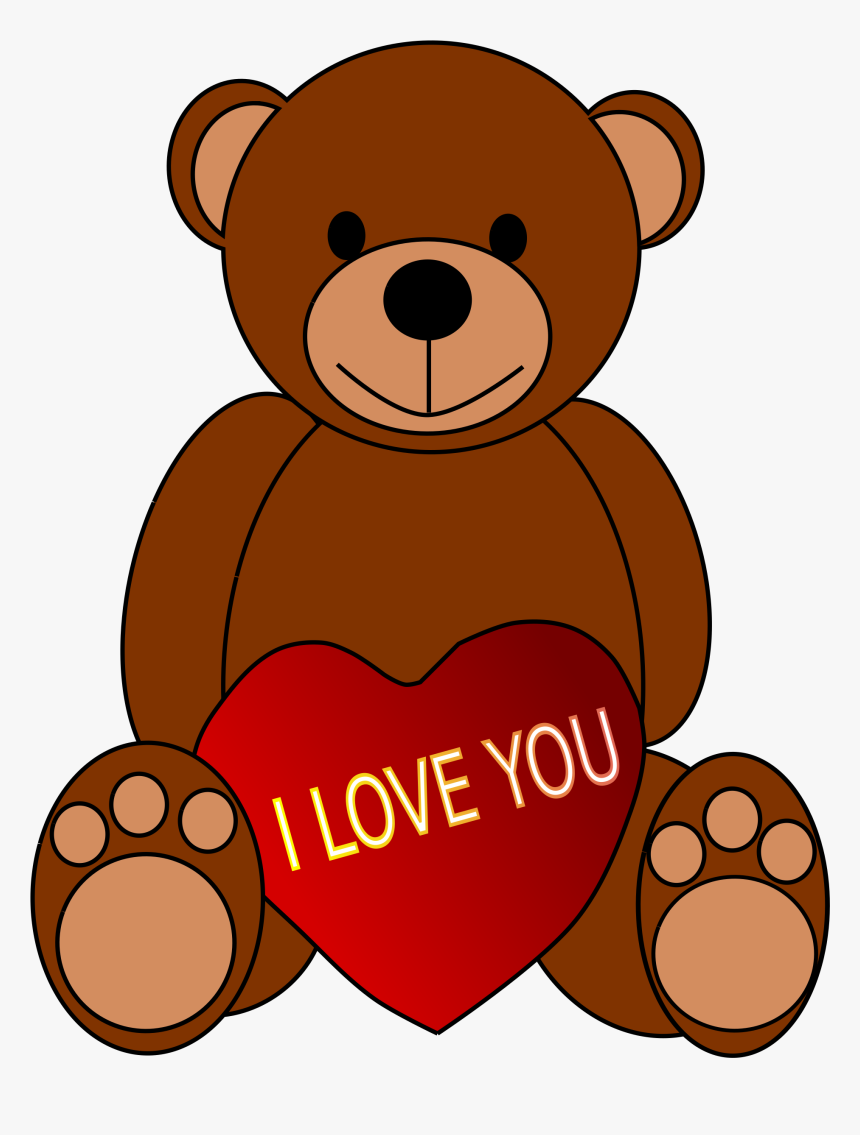 Valentine"s Day Teddy Bear Clip Arts - Love You Abby, HD Png Download, Free Download