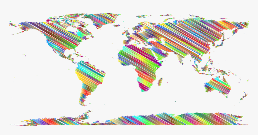 Earth, World, Map, Globe, Borders, Boundaries - Equirectangular World Map, HD Png Download, Free Download