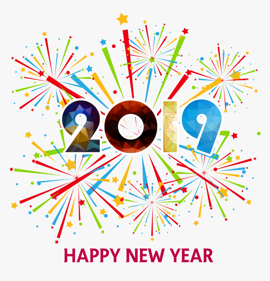 Happy New Year 2019 Png - New Year's 2018 Clipart, Transparent Png, Free Download