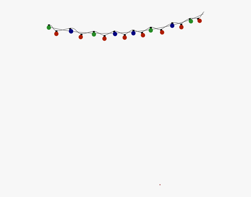 Christmas Lights Svg Clip Arts - Christmas Lights Png, Transparent Png, Free Download