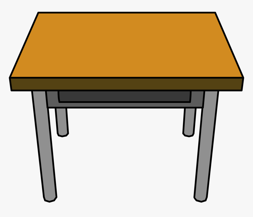 Desk Drawing - Desk Clipart, HD Png Download, Free Download