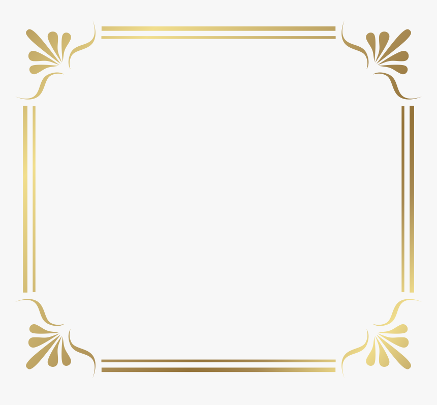 Photo Frame Border Png Image - Modern Border Certificate Background, Transparent Png, Free Download