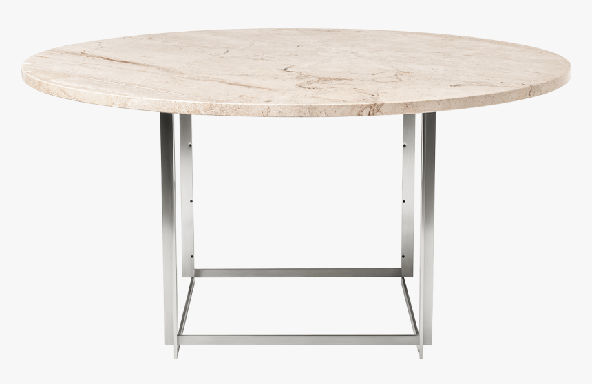 Fritz Hansen Pk 54 Poul Kjaerholm Table With Beige - Coffee Table, HD Png Download, Free Download