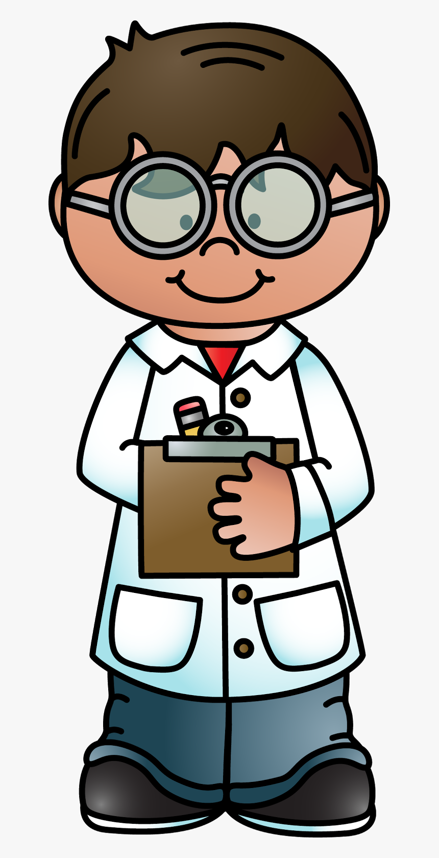 Physical Science Scientist Technology Clip Art - Scientist Clipart, HD Png Download, Free Download