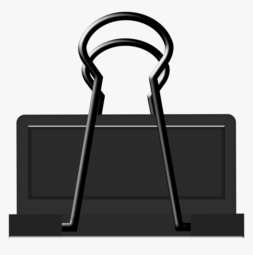 Black Binder Clip Art, HD Png Download, Free Download