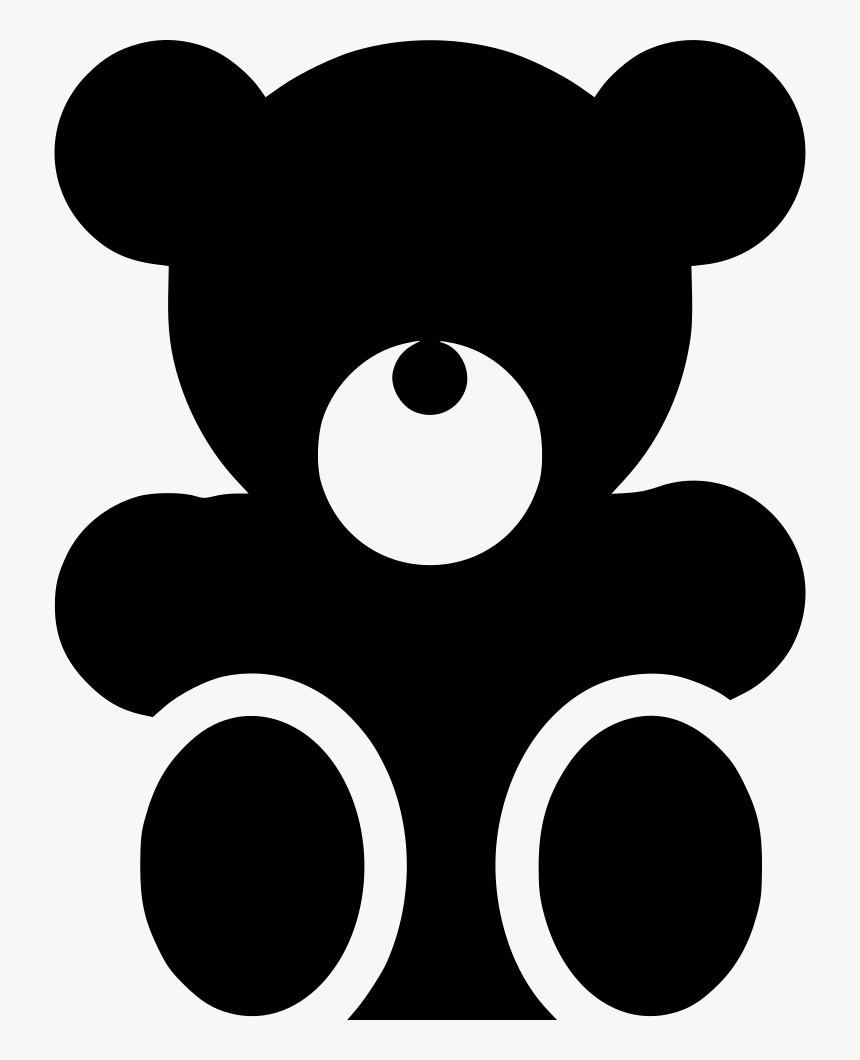 Teddy Bear - Teddy Bear Png Black, Transparent Png, Free Download