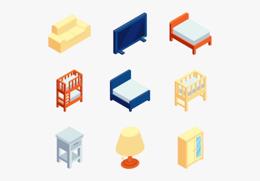 Home Furniture - Isometric Furniture Png, Transparent Png, Free Download