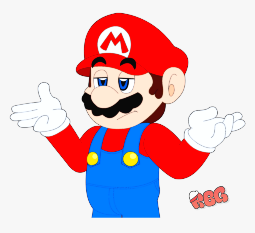 View Samegoogleiqdbsaucenao Shrugging Mario , - Mario Shrugging, HD Png Download, Free Download