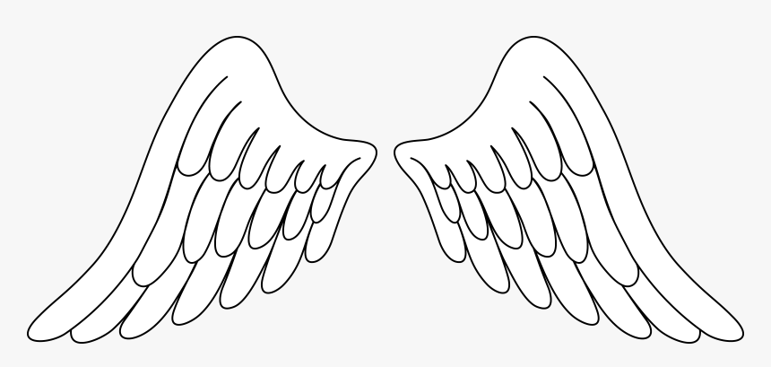 Angel Wings Clipart Feathers Pinterest - Easy How To Draw Angel Wings, HD Png Download, Free Download