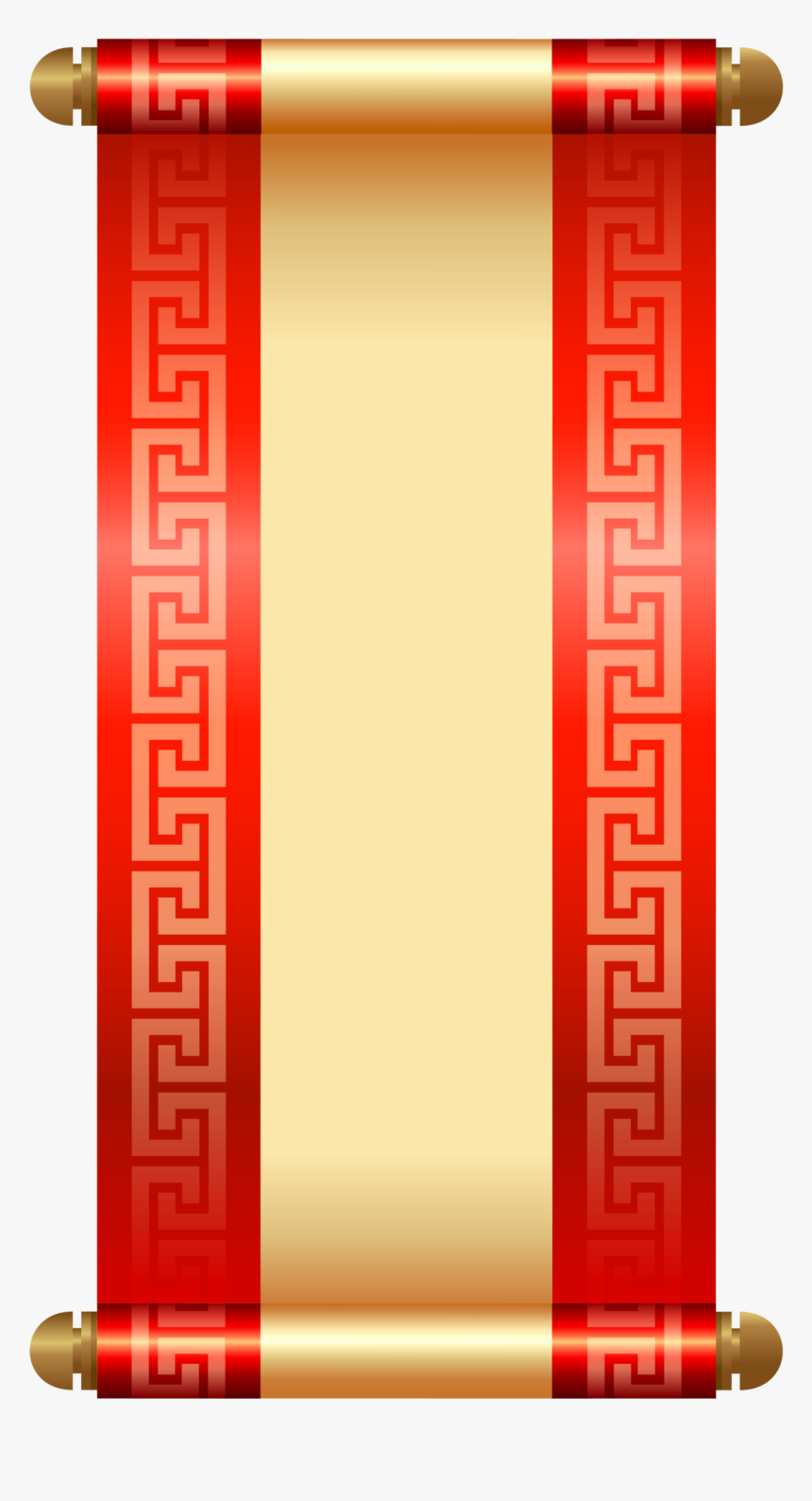 Chinese Scroll Png Clip Art - Chinese New Year Scroll Png, Transparent Png, Free Download