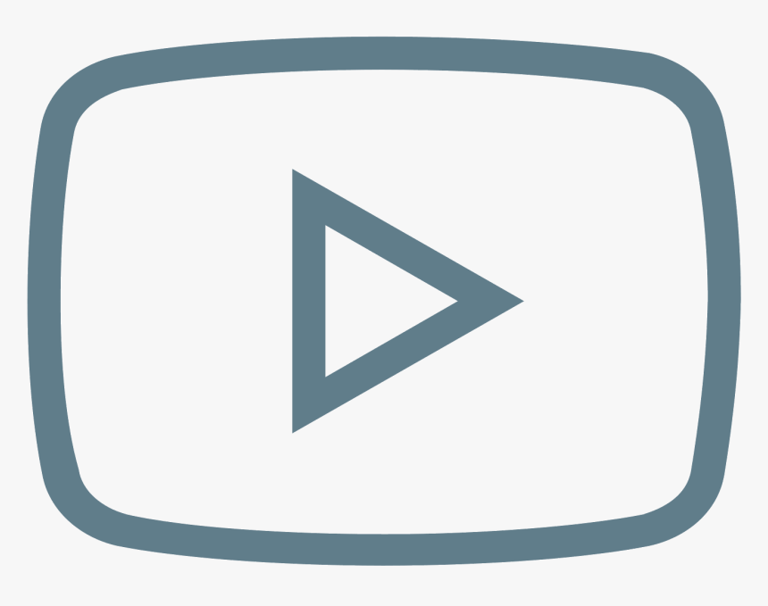 Youtube Play Button Logo Computer Icons - Transparent Background Youtube Logo White, HD Png Download, Free Download